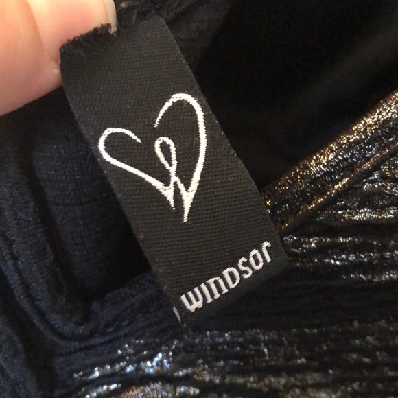 DONATED Windsor metallic print lace dress - Picture 6 of 7